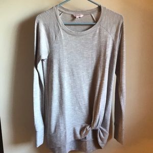 Juicy Couture | Front Knot Lightweight Sweater in Greige Size M